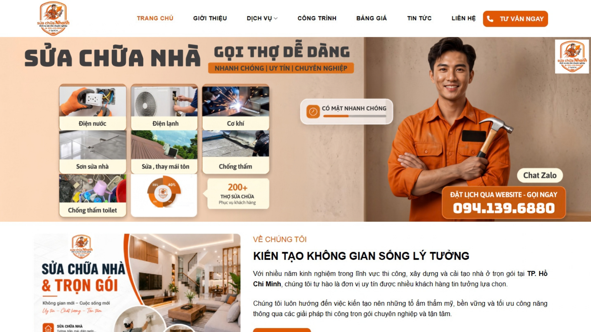 DỰ ÁN WEBSITE - SỬA CHỮA NHANH