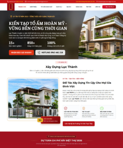 DỰ ÁN WEBSITE - XÂY DỰNG LỤC THÀNH