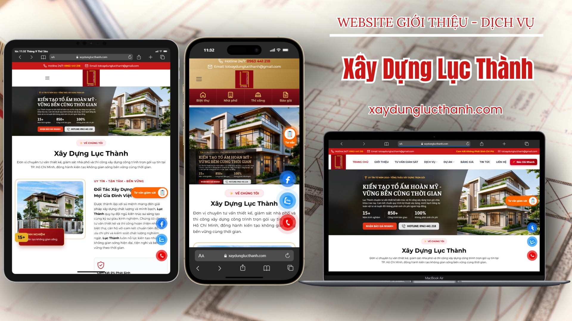 DỰ ÁN WEBSITE - XÂY DỰNG LỤC THÀNH