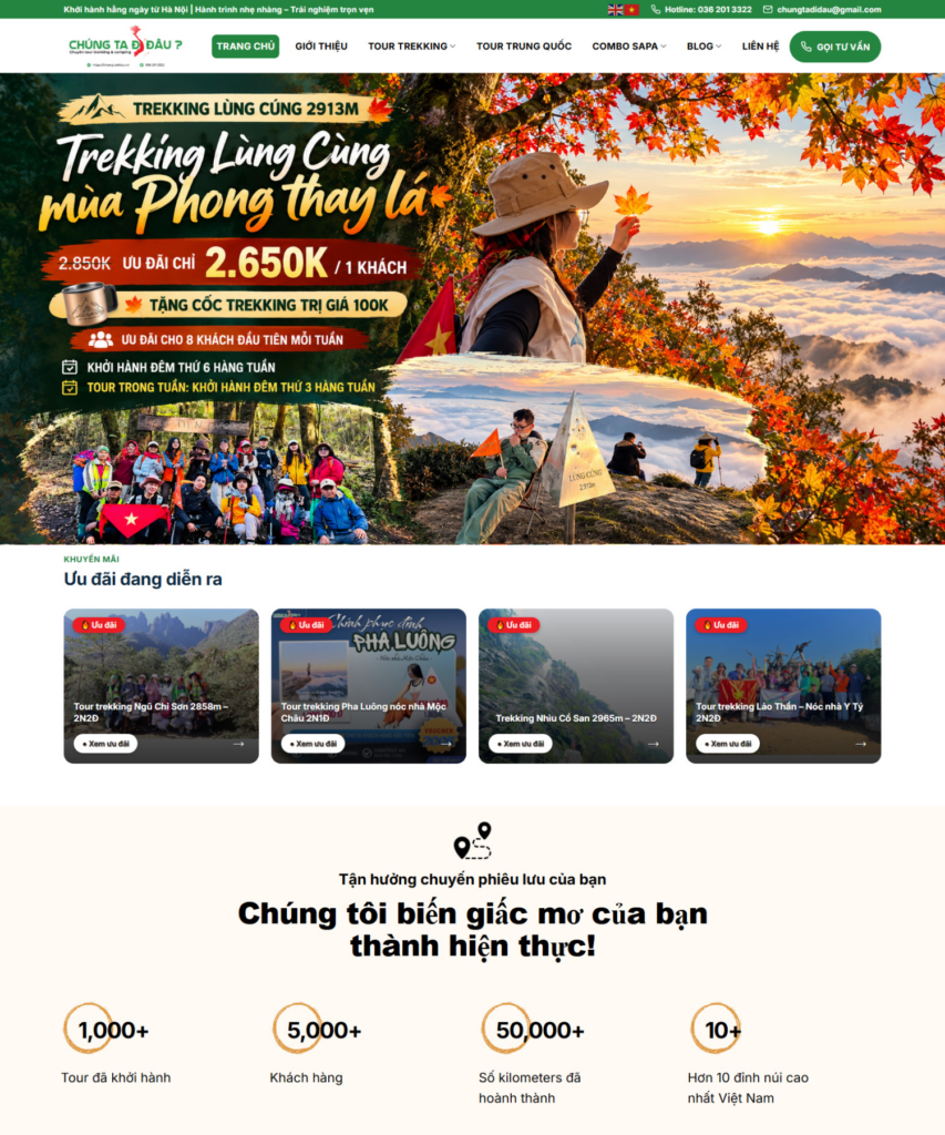 DỰ ÁN WEBSITE - CHÚNG TA ĐI ĐÂU
