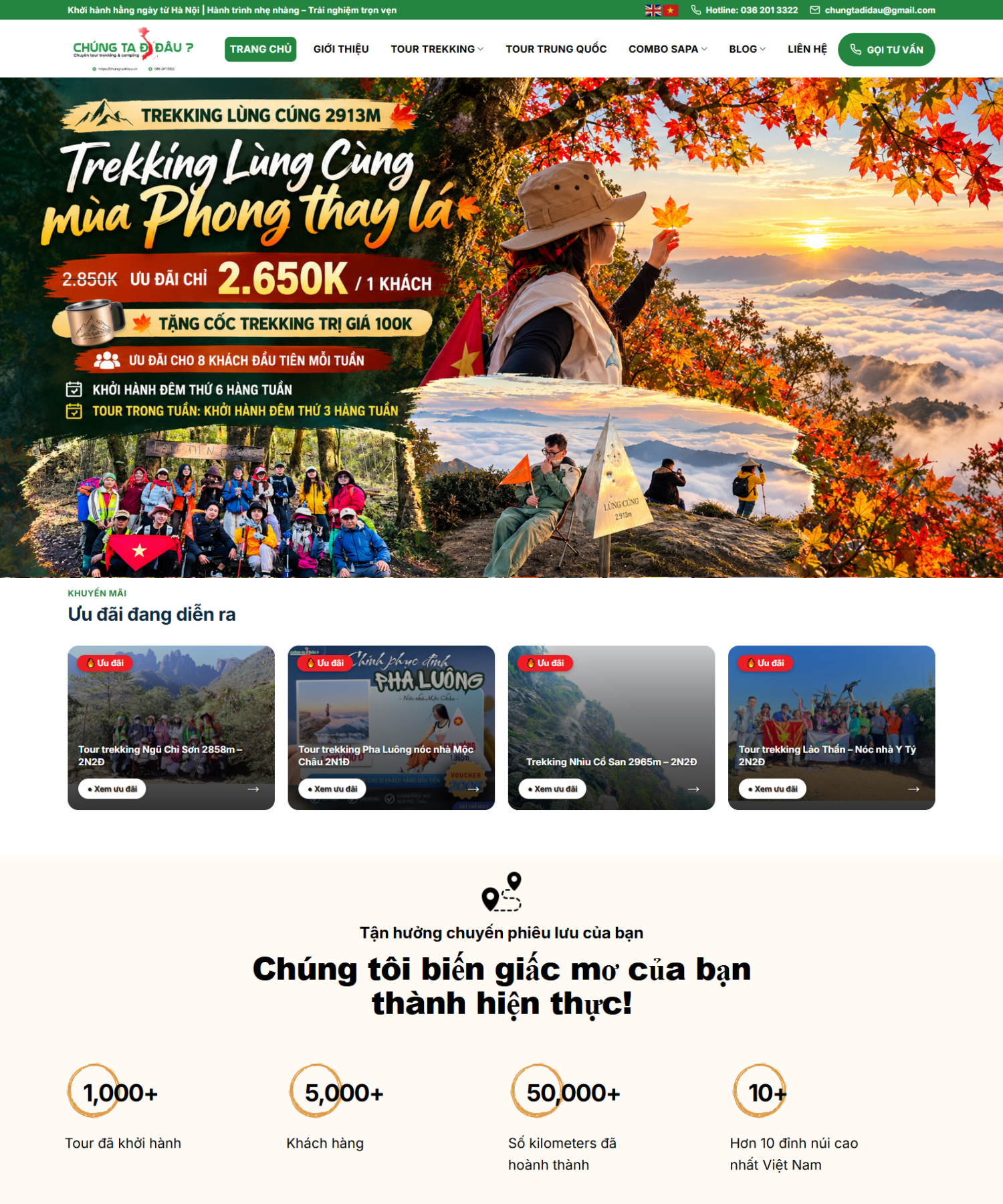 DỰ ÁN WEBSITE - CHÚNG TA ĐI ĐÂU