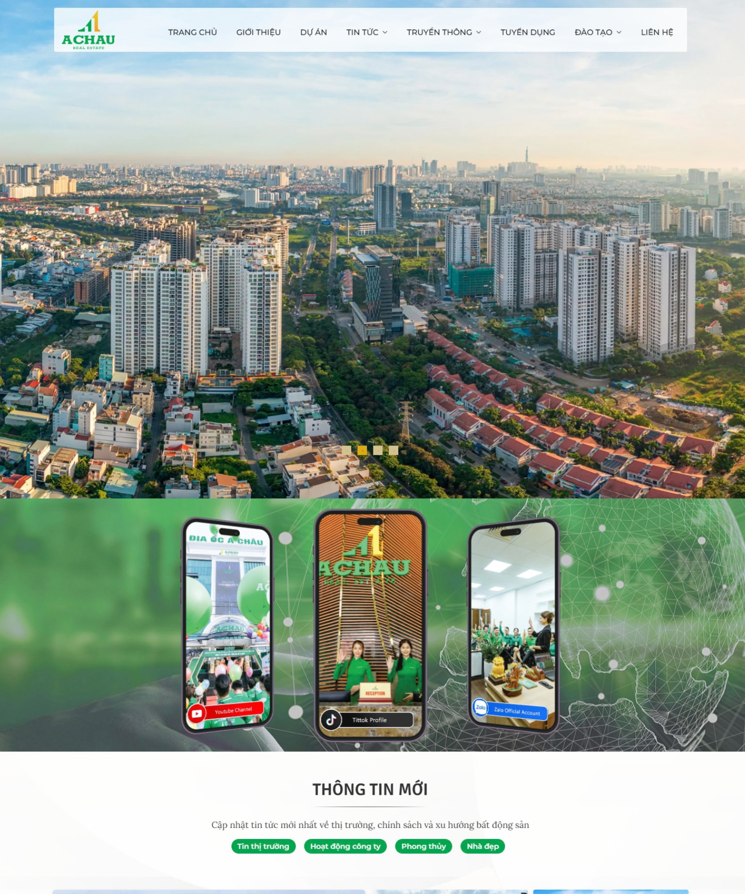 DỰ ÁN WEBSITE - ĐỊA ỐC Á CHÂU
