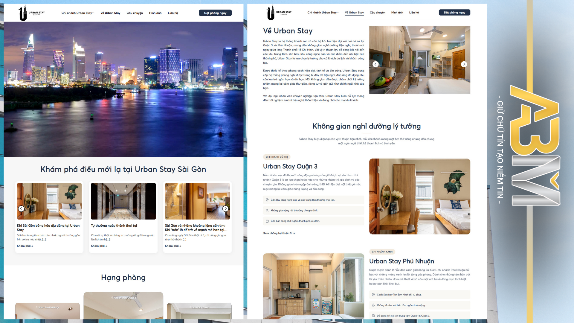 DỰ ÁN WEBSITE - URBAN STAY SÀI GÒN